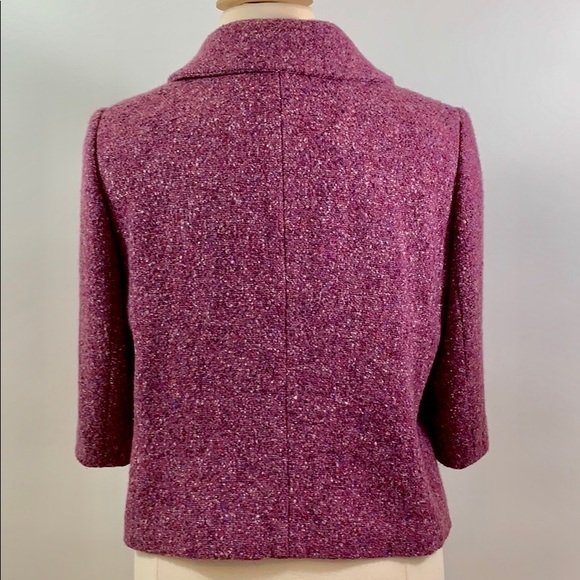 Women's Purple Wool Blend Jacket sz 18 - Picture 6 of 8